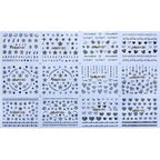 Gold Moon Star 3D Nail Stickers Ultra-thin Adhesive Decals Nail Art Decorations Stamping Manicure Nails Stickers Tool 3d Nail Decal Stickers Manicure Nail Art Decoration Accessories Holographic Old English Character Nail Self-Adhesive Sticker