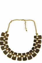 Gold Nugget Necklace Chunky Statement Plated Jewelry
