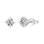 Gold Plated Moissanite Stud Earrings 925 Sterling Silver Engagement Bridal Gift BandsCo Straps