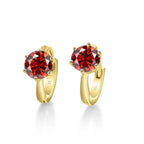 925 Sterling Silver Moissanite Clip-On Earrings Round Six-Prong White Gold BandsCo Straps