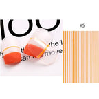 Gold Silver 3D Nail Sticker Curve Stripe Lines Nails Stickers Gradient Adhesive Striping Tape Nail Art Stickers Decal Decoration Metallic Curve Strip Line Nail Decal Self-Adhesive 3D Wave Design Decoration for Women Girls Stevvex