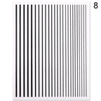 Gold Silver 3D Nail Sticker Curve Stripe Lines Nails Stickers Gradient Adhesive Striping Tape Nail Art Stickers Decal Decoration Metallic Curve Strip Line Nail Decal Self-Adhesive 3D Wave Design Decoration for Women Girls Stevvex