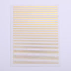 Gold Silver 3D Nail Sticker Curve Stripe Lines Nails Stickers Gradient Adhesive Striping Tape Nail Art Stickers Decal Decoration Metallic Curve Strip Line Nail Decal Self-Adhesive 3D Wave Design Decoration for Women Girls Stevvex