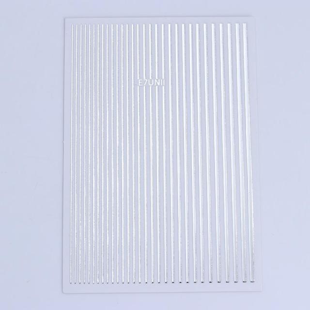 Gold Silver 3D Nail Sticker Curve Stripe Lines Nails Stickers Gradient Adhesive Striping Tape Nail Art Stickers Decal Decoration Metallic Curve Strip Line Nail Decal Self-Adhesive 3D Wave Design Decoration for Women Girls Stevvex