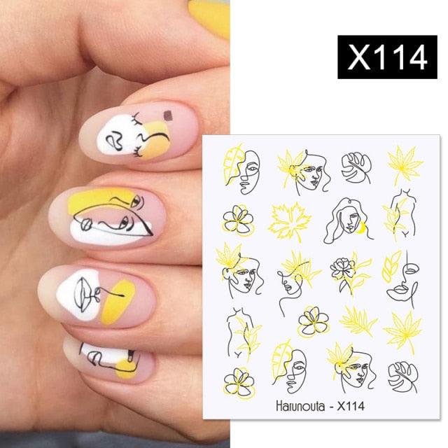 Gold Silver White Snowflakes 3D Nail Stickers Iridescent Self Adhesive Transfer Decals Manicures Art Decoration Slider  Nails Decals Sticker Hot Sexy Girl Tip Back Glue Decal Cool Lollipop Self Adhesive Acrylic Tips Tool Decoration Stevvex