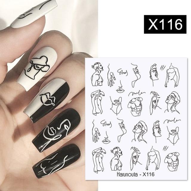 Gold Silver White Snowflakes 3D Nail Stickers Iridescent Self Adhesive Transfer Decals Manicures Art Decoration Slider  Nails Decals Sticker Hot Sexy Girl Tip Back Glue Decal Cool Lollipop Self Adhesive Acrylic Tips Tool Decoration Stevvex