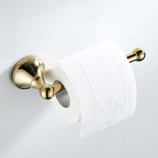 Gold Toilet Paper Holders Black Bronze Wall Mounted Chrome Antique Tissue Hanger White Roll Holder For Kitchen Bathroom Hotel Toilet Paper Holder Bathroom Toilet Paper Roll Holder Wall Mounted Retro Carved Style Tissue Holder Stevvex