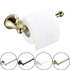 Gold Toilet Paper Holders Black Bronze Wall Mounted Chrome Antique Tissue Hanger White Roll Holder For Kitchen Bathroom Hotel Toilet Paper Holder Bathroom Toilet Paper Roll Holder Wall Mounted Retro Carved Style Tissue Holder Stevvex