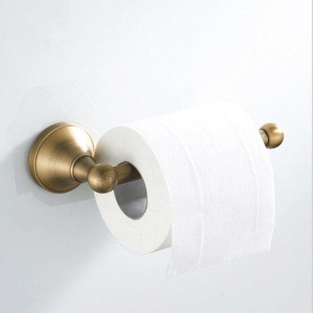 Gold Toilet Paper Holders Black Bronze Wall Mounted Chrome Antique Tissue Hanger White Roll Holder For Kitchen Bathroom Hotel Toilet Paper Holder Bathroom Toilet Paper Roll Holder Wall Mounted Retro Carved Style Tissue Holder Stevvex