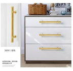 Golden Brass Knurled Textured Simple Kitchen Cabinet handle And Handles Drawer Pulls Bedroom Door Knobs  Cupboard Bathroom Door Handles Brushed Brass Pulls For Cabinets Stevvex