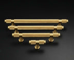 Golden Brass Knurled Textured Simple Kitchen Cabinet handle And Handles Drawer Pulls Bedroom Door Knobs  Cupboard Bathroom Door Handles Brushed Brass Pulls For Cabinets Stevvex