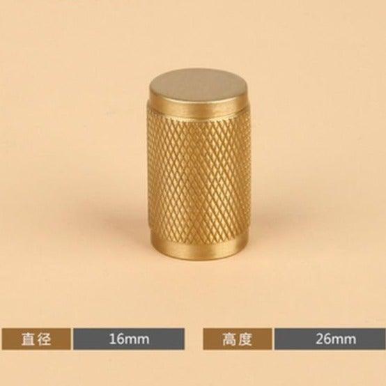 Golden Brass Knurled Textured Simple Kitchen Cabinet handle And Handles Drawer Pulls Bedroom Door Knobs  Cupboard Bathroom Door Handles Brushed Brass Pulls For Cabinets Stevvex