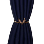 Golden Silver Curtain Clip Curtains Holders Feather Shape Tieback Buckle Clips Curtain Accessories Home Decor Modern Simple Style Curtain Tie Backs Decorative with Spring Curtain Strap Metal Plating Decorative Accessories 30cm