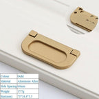 Golden Simple Fashion Aluminum Alloy Furniture Handles Bookcase Handles Wine Cabinet Handles Door Knob Handles For Cabinet Cabinet Knobs Cupboard Drawers Cabinet Dresser Bookcase Wardrobe 2.2CM Stevvex