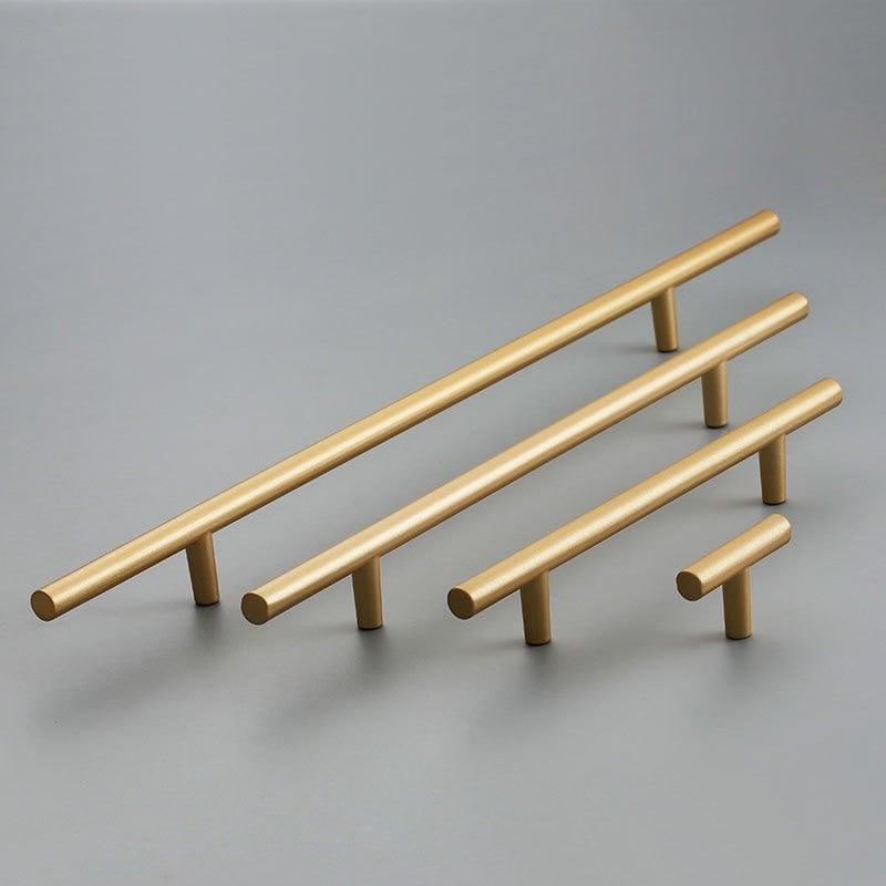 Golden Simple Fashion Aluminum Alloy Furniture Handles Bookcase Handles Wine Cabinet Handles Door Knob Handles For Cabinet Cabinet Knobs Cupboard Drawers Cabinet Dresser Bookcase Wardrobe 2.2CM Stevvex