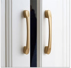 Golden Simple Fashion Aluminum Alloy Furniture Handles Bookcase Handles Wine Cabinet Handles Door Knob Handles For Cabinet Cabinet Knobs Cupboard Drawers Cabinet Dresser Bookcase Wardrobe 2.2CM Stevvex