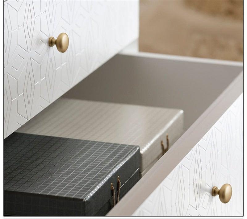 Golden Simple Fashion Aluminum Alloy Furniture Handles Bookcase Handles Wine Cabinet Handles Door Knob Handles For Cabinet Cabinet Knobs Cupboard Drawers Cabinet Dresser Bookcase Wardrobe 2.2CM Stevvex
