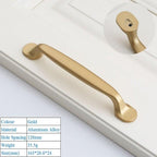 Golden Simple Fashion Aluminum Alloy Furniture Handles Bookcase Handles Wine Cabinet Handles Door Knob Handles For Cabinet Cabinet Knobs Cupboard Drawers Cabinet Dresser Bookcase Wardrobe 2.2CM Stevvex