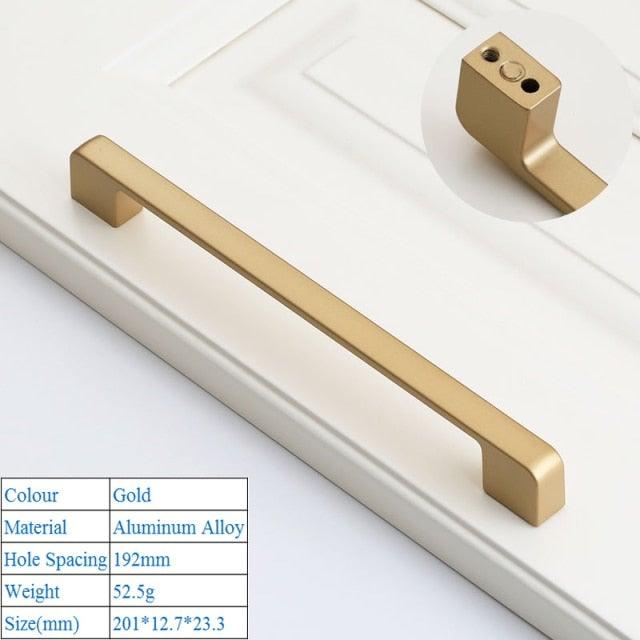 Golden Simple Fashion Aluminum Alloy Furniture Handles Bookcase Handles Wine Cabinet Handles Door Knob Handles For Cabinet Cabinet Knobs Cupboard Drawers Cabinet Dresser Bookcase Wardrobe 2.2CM Stevvex