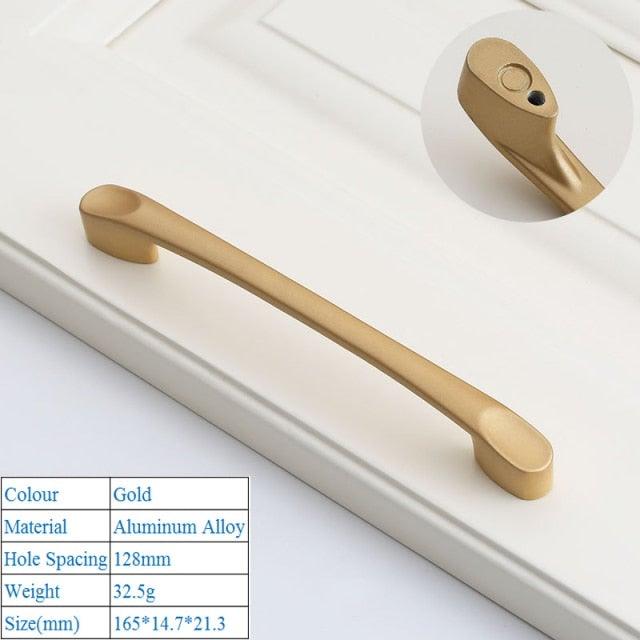 Golden Simple Fashion Aluminum Alloy Furniture Handles Bookcase Handles Wine Cabinet Handles Door Knob Handles For Cabinet Cabinet Knobs Cupboard Drawers Cabinet Dresser Bookcase Wardrobe 2.2CM Stevvex