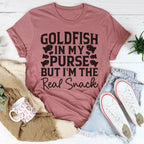 Goldfish In My Purse But I'm The Real Snack Tee Peachy Sunday