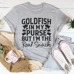 Goldfish In My Purse But I'm The Real Snack Tee Peachy Sunday