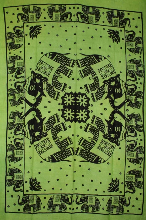 Good Luck Elephant Wall Tapestry Bohemian Hippie Decor