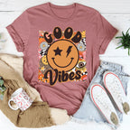 Good Vibes Tee Peachy Sunday