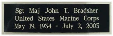 5'x9' Flag Display Case for American Veteran Burial Flag - Solid Wood, Cherry Finish with Name Plate Space, Navy The Military Gift Store
