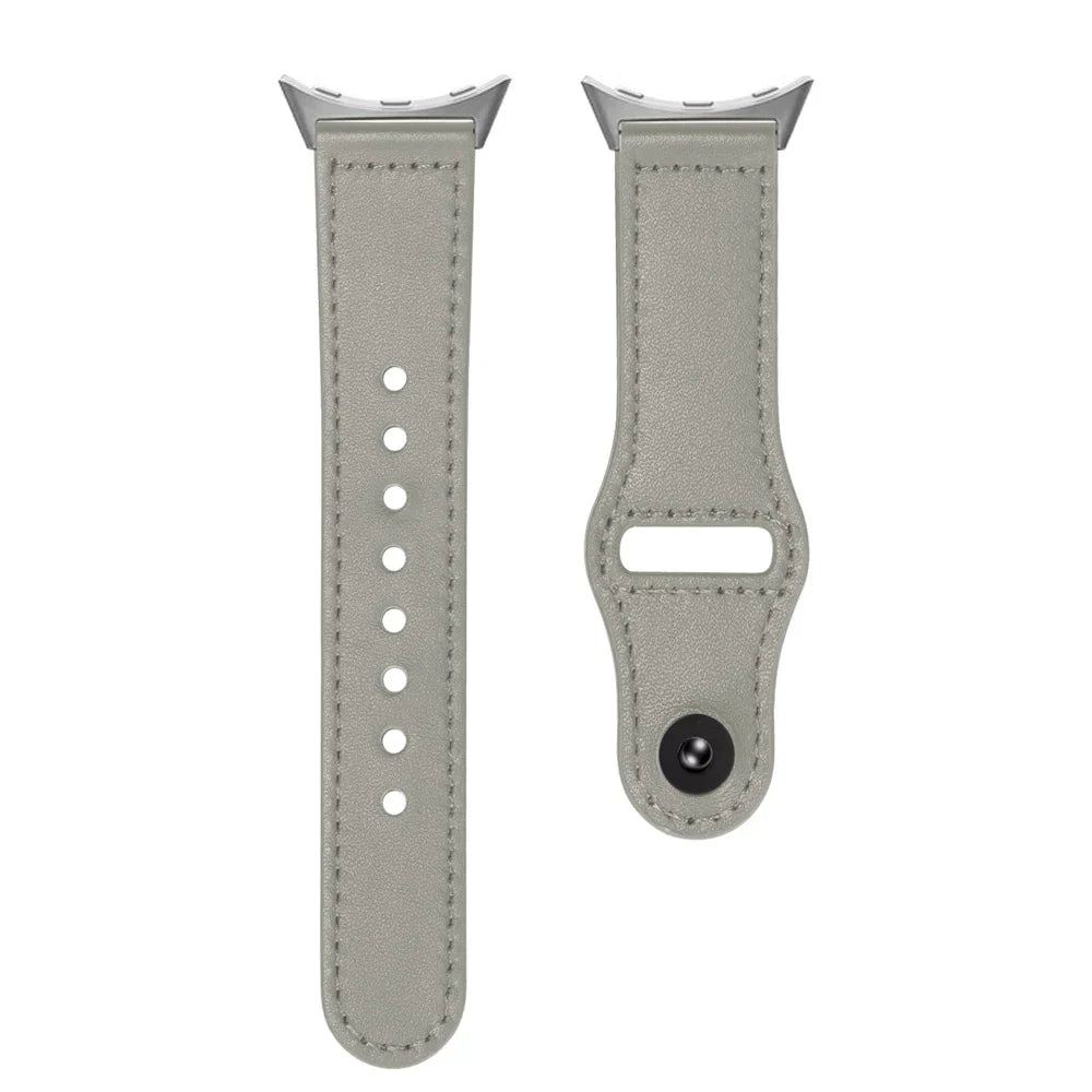 Google Pixel Watch 1-4 41mm 45mm Leather Strap - Slim