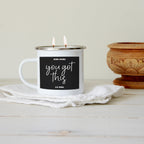 16oz Reusable Metal Candle Mug Scented Soy Candle Gift BandsCo Straps