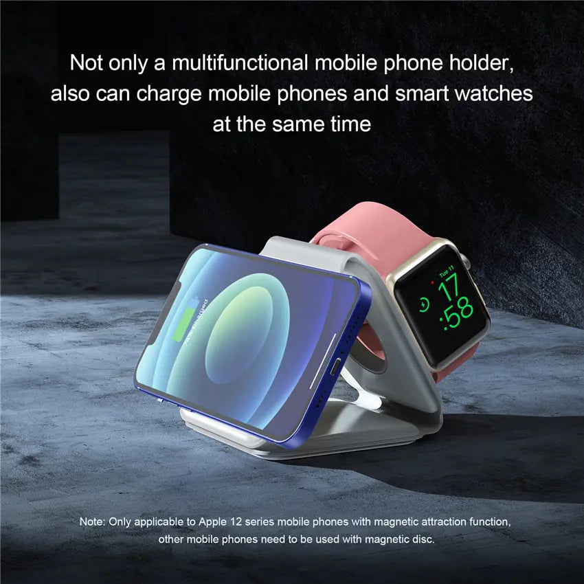 3 in 1 Magnetic Wireless Charger Pad Pi-Mart