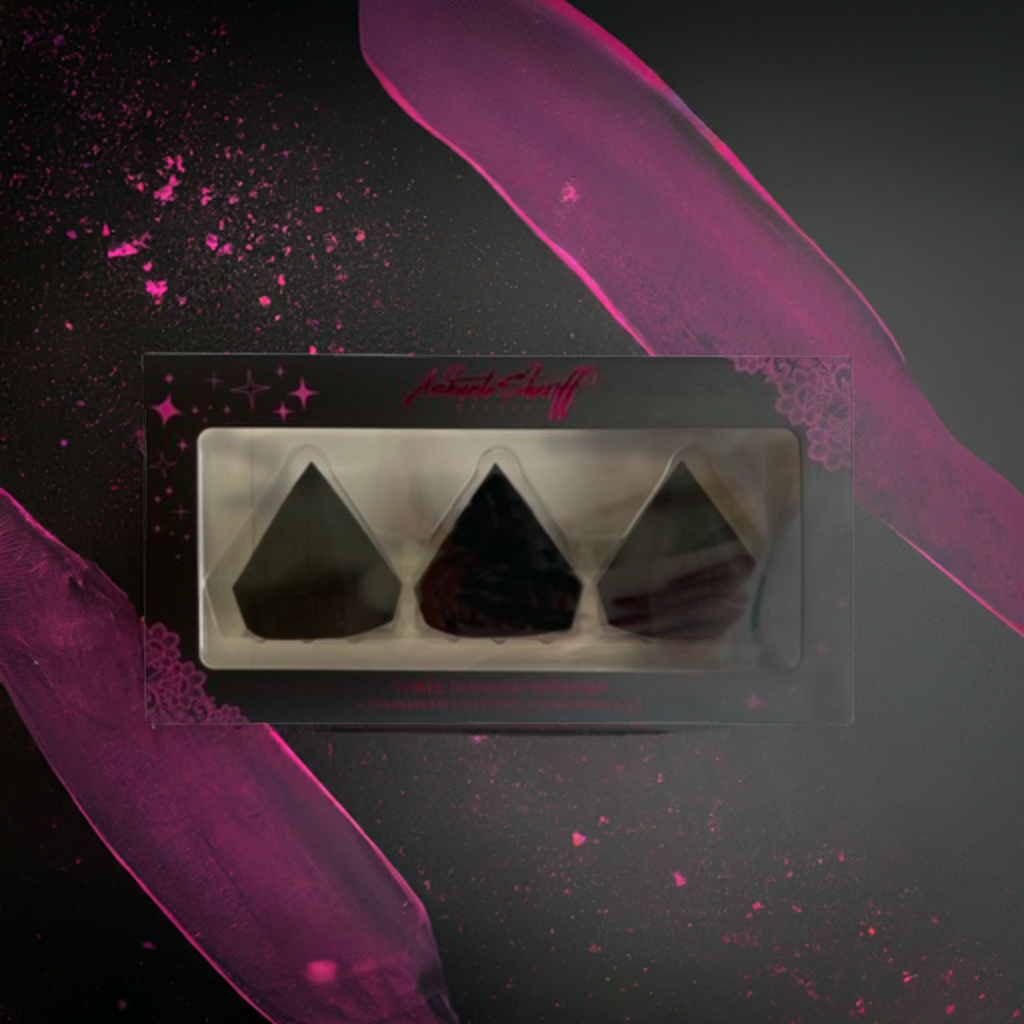 Ashunta Sheriff Beauty Diamond Sponge 3 pc set Ashunta Sheriff Beauty