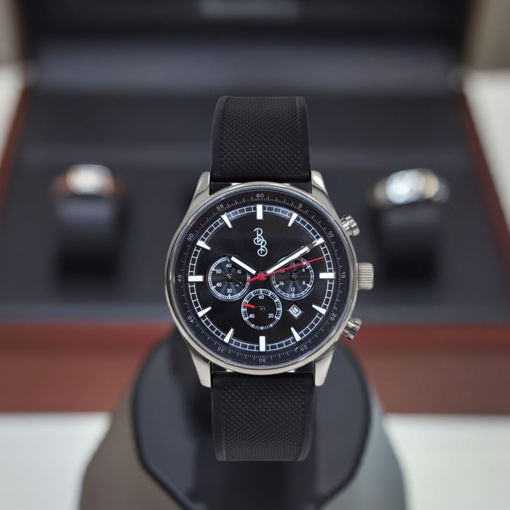 Black Sport Chronograph - SJB-DIAMOND ELITES