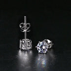 GRA Certified 100% Moissanite Earrings 925 Sterling Silver Studs For Women BandsCo Straps