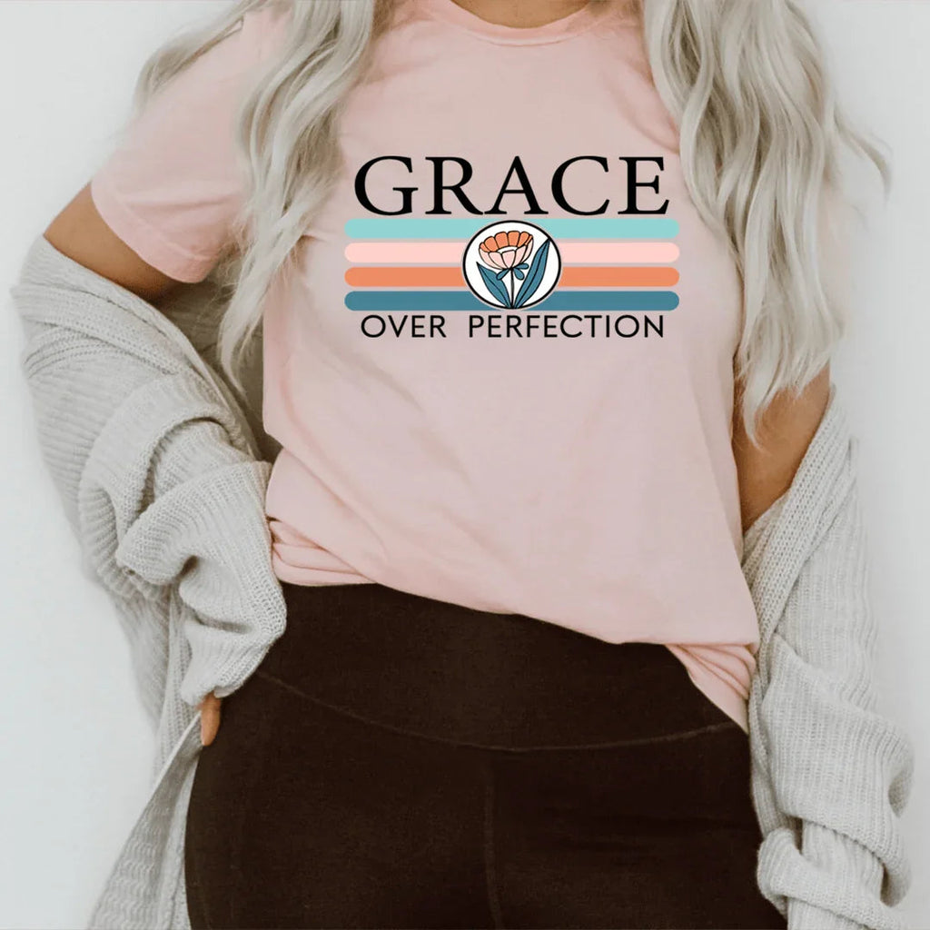 Grace Over Perfection Tee - SJB-DIAMOND ELITES