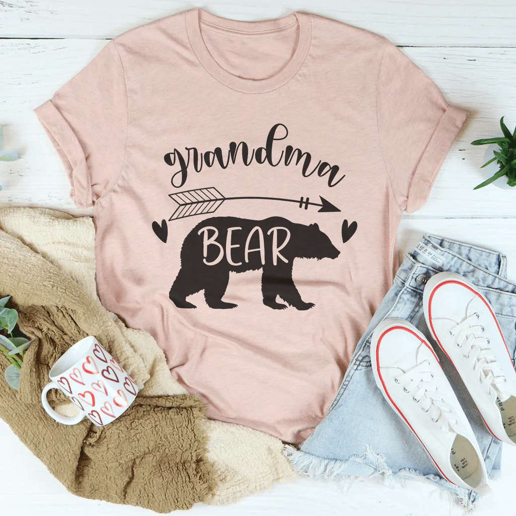 Grandma Bear Tee Peachy Sunday