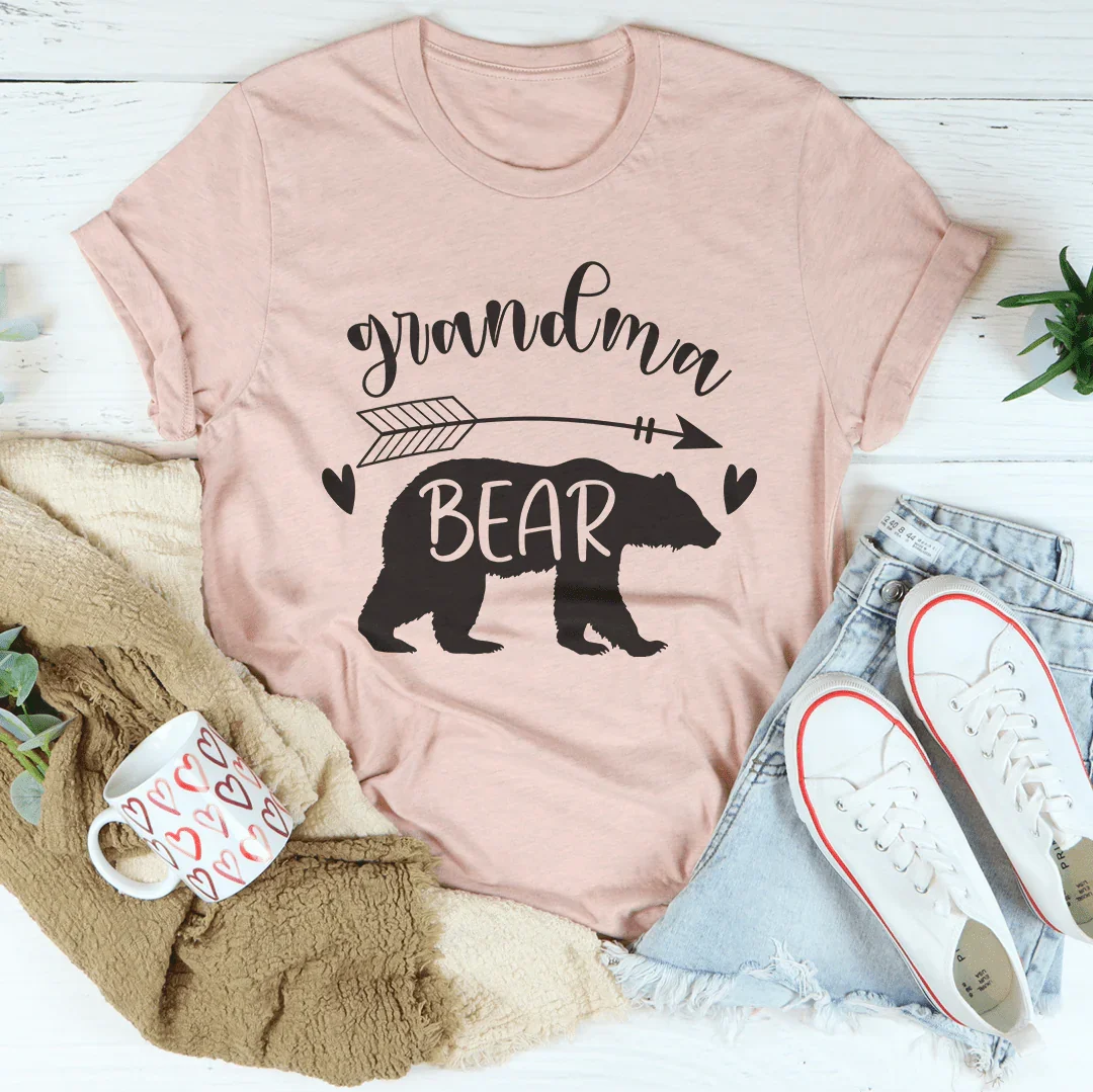Grandma Bear Tee Peachy Sunday
