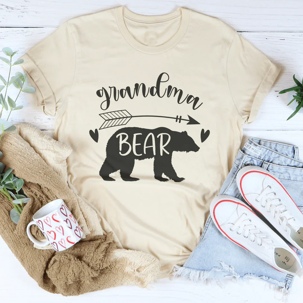 Grandma Bear Tee Peachy Sunday