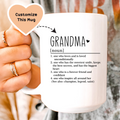 Grandma Custom Mug Peachy Sunday