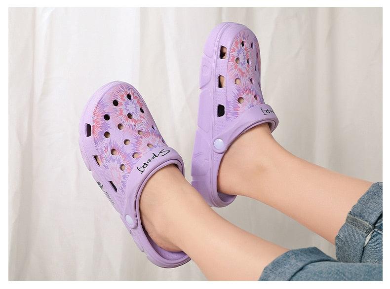 Gray Cute Summer Sandals Women Beach Sandals Non Slip Comfortable Lightweight Outdoor Sandals Woman Light Weight Quick Drying Slip-On Garden Clog Shoes Rubber Slipper Stevvex