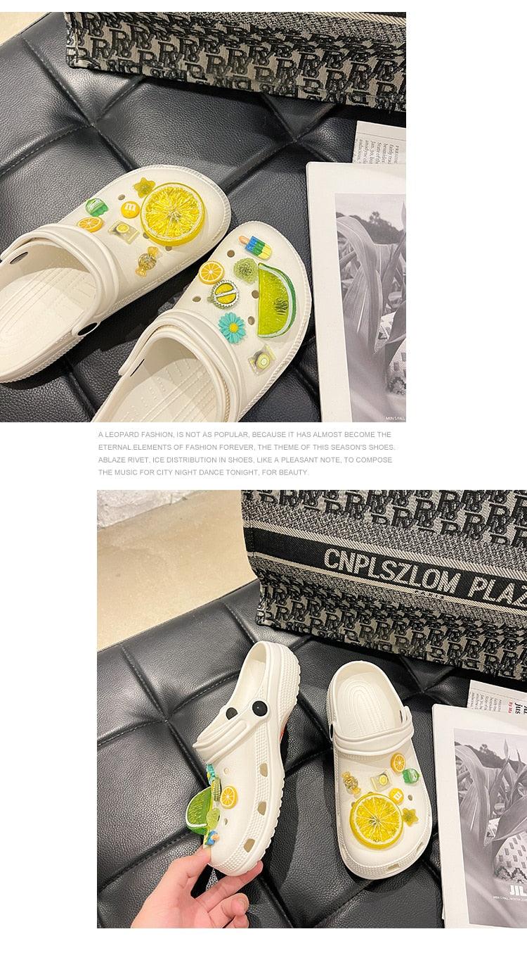 Gray Cute Summer Sandals Women Beach Sandals Non Slip Comfortable Lightweight Outdoor Sandals Woman Light Weight Quick Drying Slip-On Garden Clog Shoes Rubber Slipper Stevvex