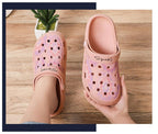 Gray Cute Summer Sandals Women Beach Sandals Non Slip Comfortable Lightweight Outdoor Sandals Woman Light Weight Quick Drying Slip-On Garden Clog Shoes Rubber Slipper Stevvex