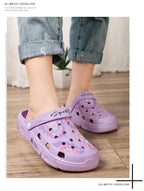 Gray Cute Summer Sandals Women Beach Sandals Non Slip Comfortable Lightweight Outdoor Sandals Woman Light Weight Quick Drying Slip-On Garden Clog Shoes Rubber Slipper Stevvex