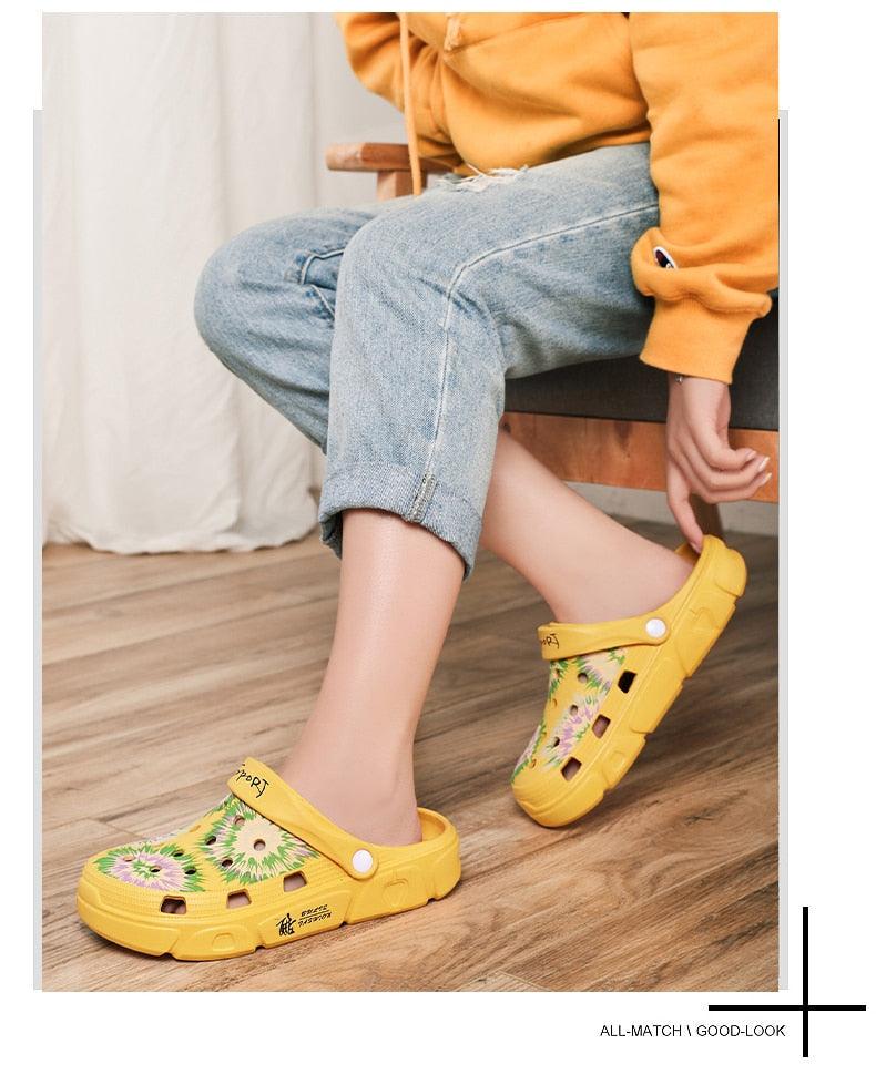 Gray Cute Summer Sandals Women Beach Sandals Non Slip Comfortable Lightweight Outdoor Sandals Woman Light Weight Quick Drying Slip-On Garden Clog Shoes Rubber Slipper Stevvex