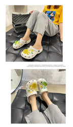 Gray Cute Summer Sandals Women Beach Sandals Non Slip Comfortable Lightweight Outdoor Sandals Woman Light Weight Quick Drying Slip-On Garden Clog Shoes Rubber Slipper Stevvex