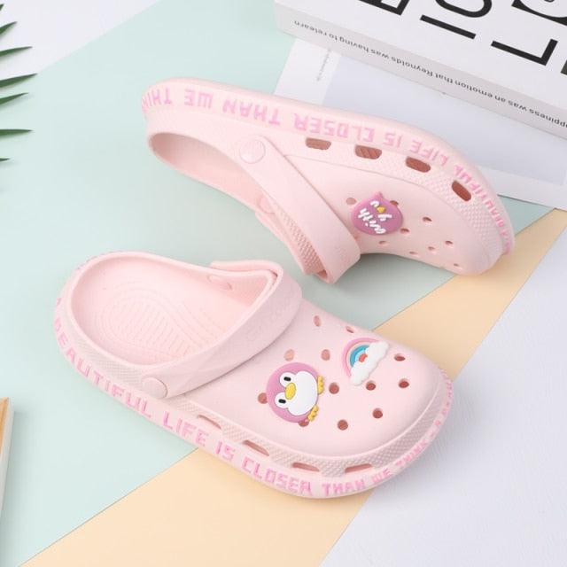 Gray Cute Summer Sandals Women Beach Sandals Non Slip Comfortable Lightweight Outdoor Sandals Woman Light Weight Quick Drying Slip-On Garden Clog Shoes Rubber Slipper Stevvex