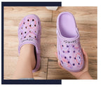 Gray Cute Summer Sandals Women Beach Sandals Non Slip Comfortable Lightweight Outdoor Sandals Woman Light Weight Quick Drying Slip-On Garden Clog Shoes Rubber Slipper Stevvex