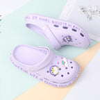 Gray Cute Summer Sandals Women Beach Sandals Non Slip Comfortable Lightweight Outdoor Sandals Woman Light Weight Quick Drying Slip-On Garden Clog Shoes Rubber Slipper Stevvex