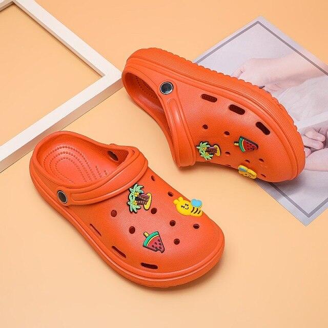 Gray Cute Summer Sandals Women Beach Sandals Non Slip Comfortable Lightweight Outdoor Sandals Woman Light Weight Quick Drying Slip-On Garden Clog Shoes Rubber Slipper Stevvex